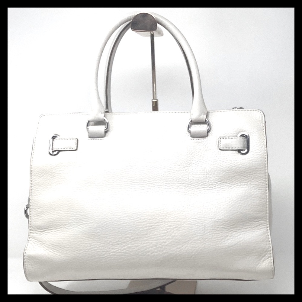 MICHAEL KORS Hamilton Large EW Tote Soft Pebbled Leather Color: Vanilla - Picture 6 of 16